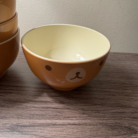 Daiso Japan brown bowls bear animal bowl - Picture 3 of 4